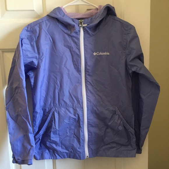 Columbia Other - Columbia purple windbreaker jacket with hood size 10/12